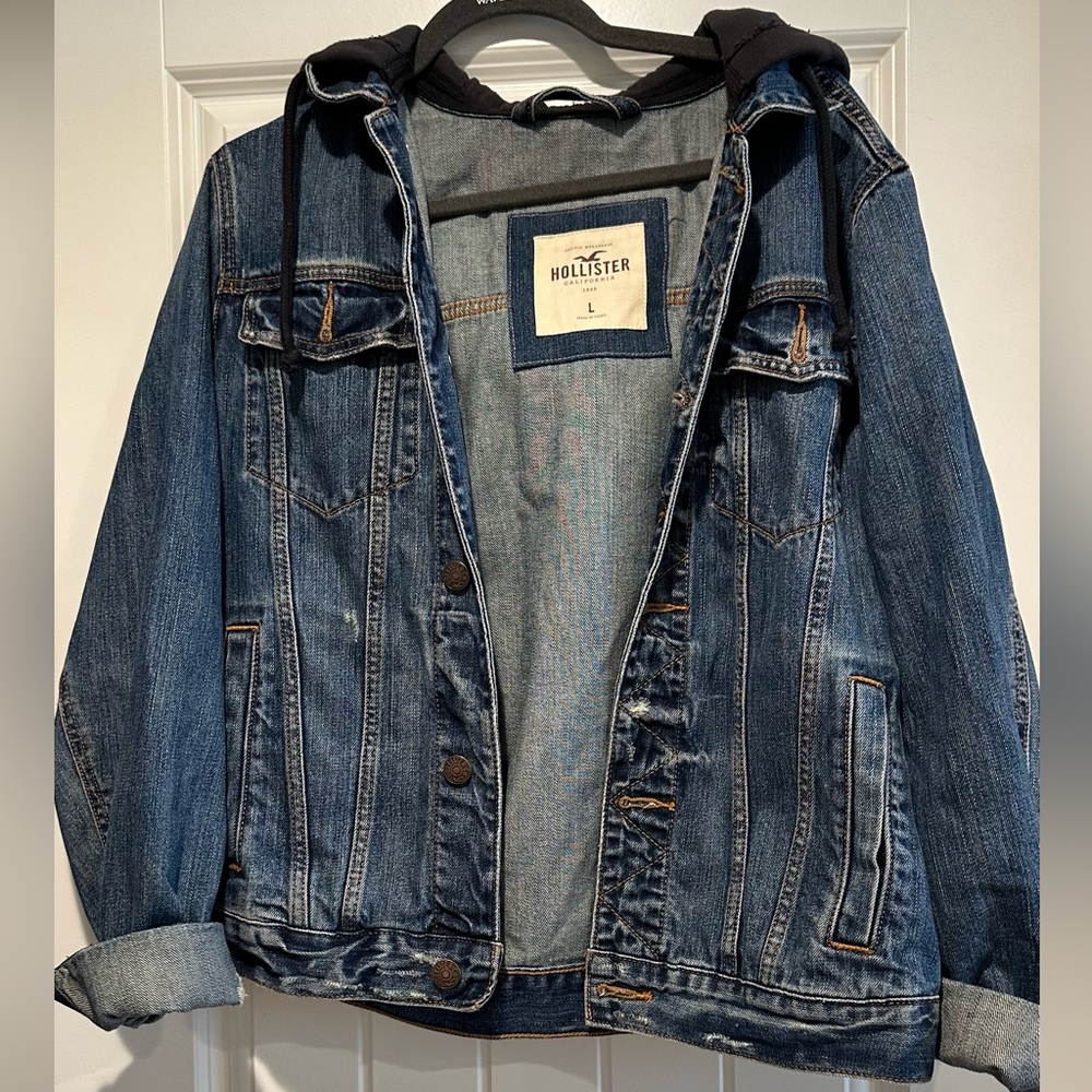 Hollister Classic Blue Denim Jacket Size L